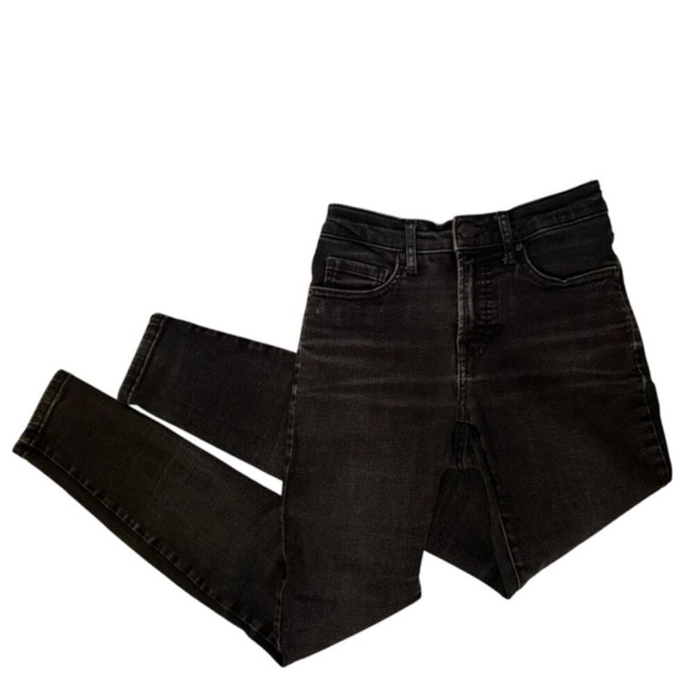 EVERLANE JEANS SKINNY BLACK STRETCH DENIM MID RISE SIZE 26
